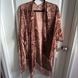 Paparazzi Pink and Black Patterned Kimono